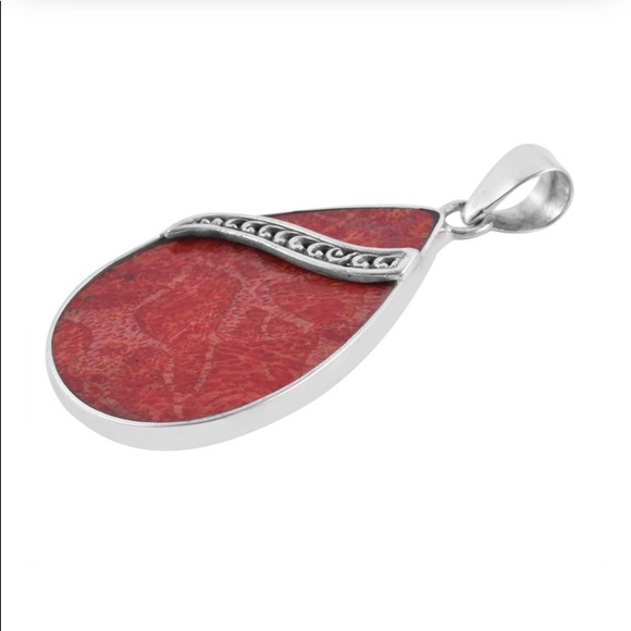 Sponge Coral Pendant in Sterling Silver - Picture 3 of 8